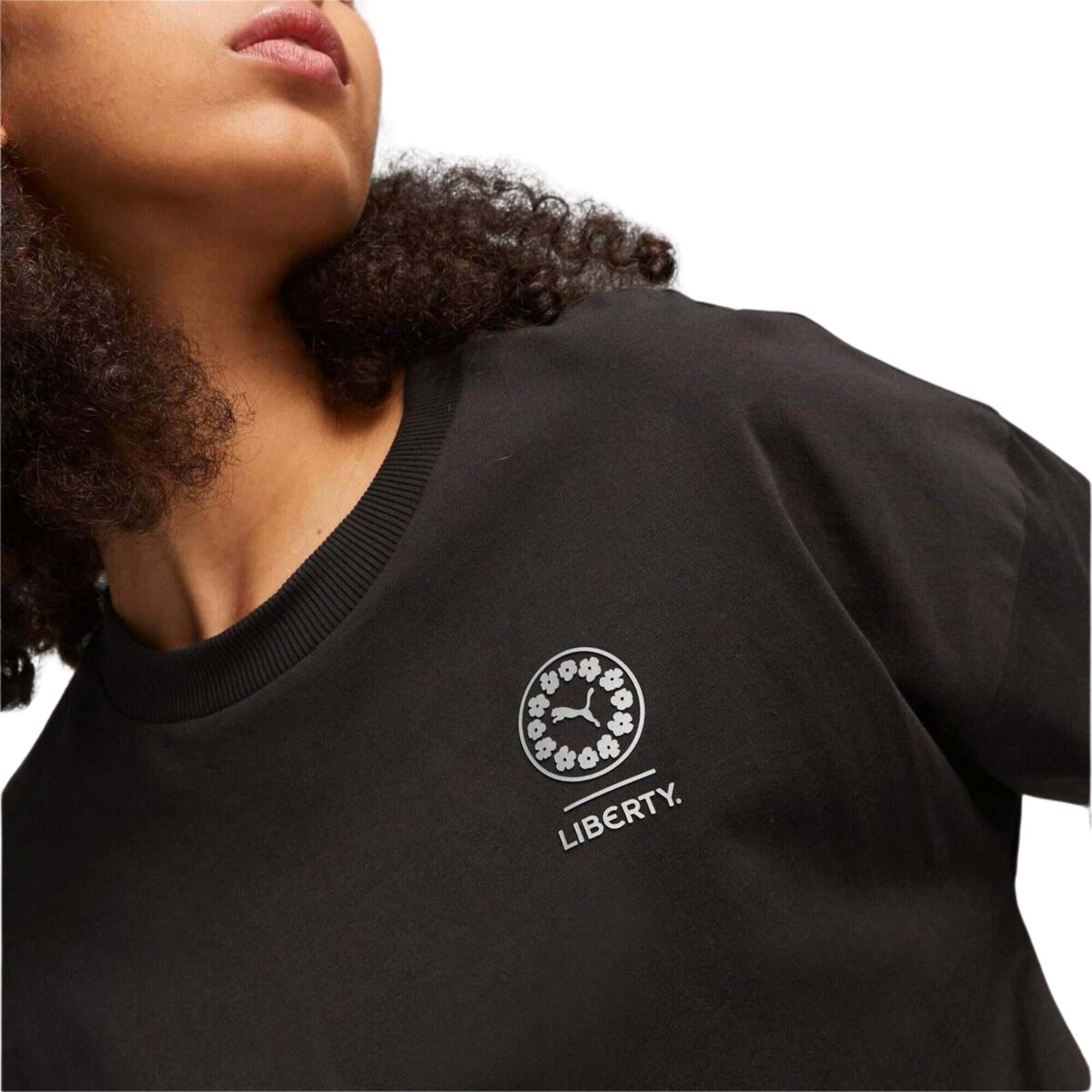 Puma Lds Crew X Liberty Graphic Black